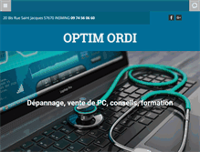 Tablet Screenshot of optim-ordi.com